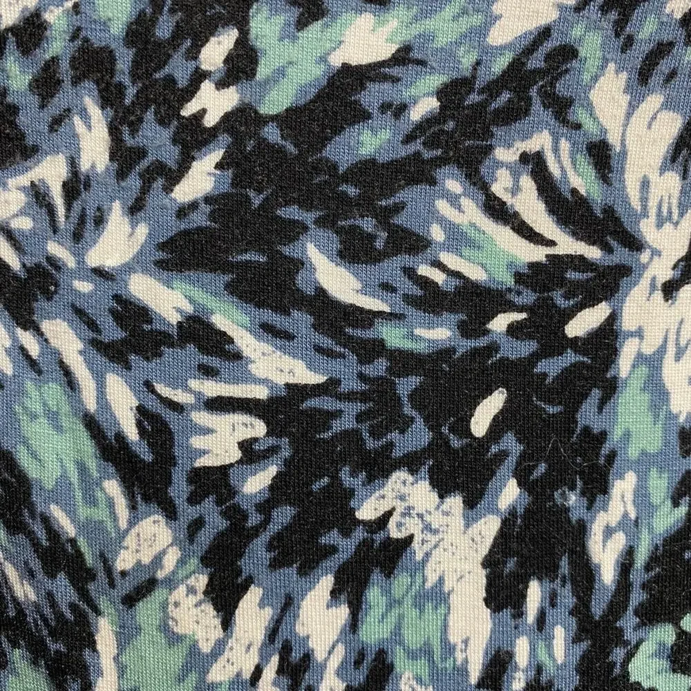 Soma blue green & white Lounge wear drape neck dress‎ XSmall